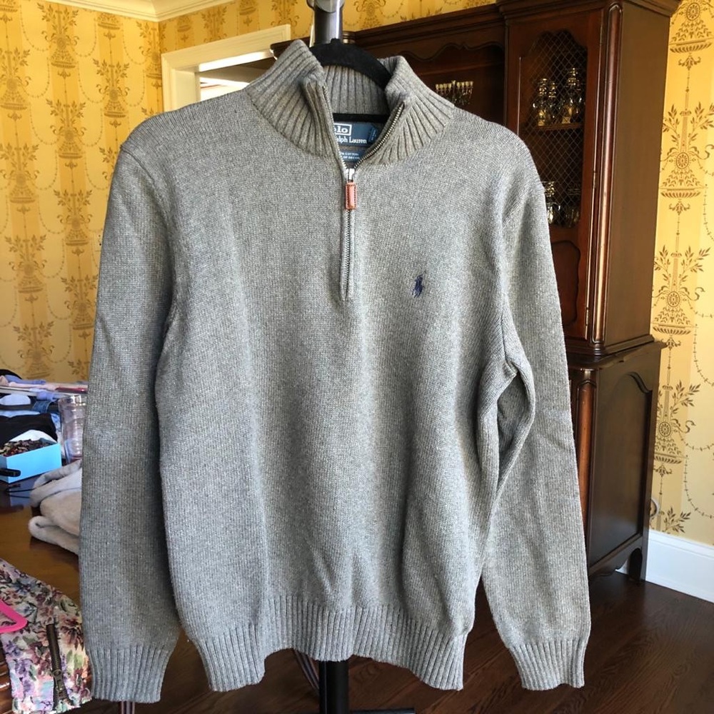 Polo Ralph Lauren Cotton Half Zip Sweater
